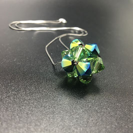 Anhänger aus SWAROVSKI® ELEMENTS mit 925 Silber Schlangenkette
