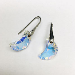 Ohrringe Mond 925 Silber mit SWAROVSKI® Kristallen