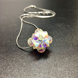 Anhänger aus SWAROVSKI® ELEMENTS mit 925 Silber Schlangenkette
