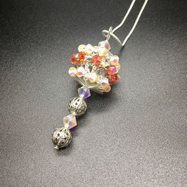 Anhänger mit SWAROVSKI® ELEMENTS und 925 Silber Schlangenkette