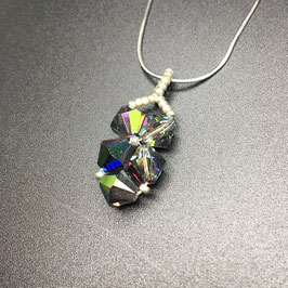 Anhänger aus SWAROVSKI® ELEMENTS mit 925 Silber Schlangenkette