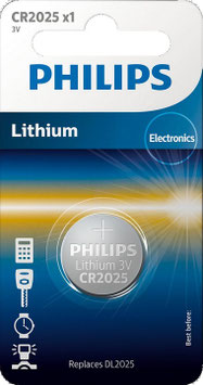 Pile CR2025 3V PHILIPS