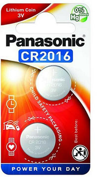 PILE CR2016 3V  LITIO PANASONIC