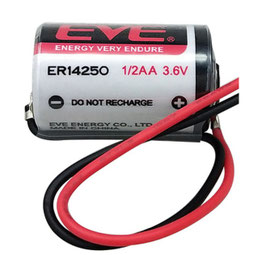 PILA EVE 1/2 STILO ER14250 LITIO CON CAVI