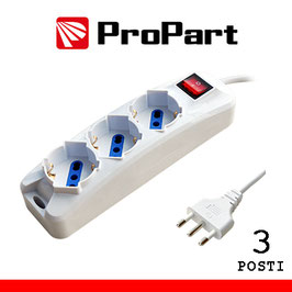 Multipresa Bipasso  3 Schuko