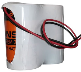 Pacco batterie Litio 2 x D   7,2V  con cavi liberi