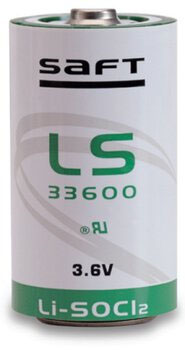 PILA  D  R20 TORCIONE SAFT  LS33600 3,6V   ER34615 per SIRENE, CENTRALINE ALLARME