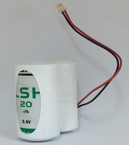 Pacco batterie  SAFT D 2LSH20  con connettore compatibile  allarmi CSI
