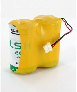 Pacco batterie 2xD  SAFT con connettore compatibile   antifurti TECNOALARM