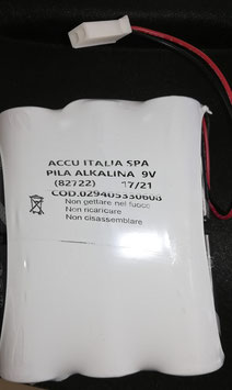 Pacco batterie alcaline 9V   BAT 1010   compatibile con allarmi  Silentron