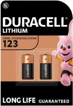 PILE LITIO CR123 DURACELL