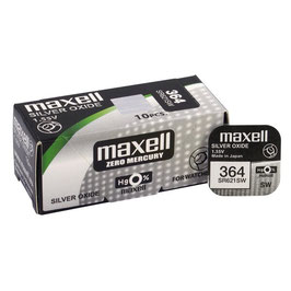 10 PILE OSSIDO D'ARGENTO MAXELL  364  SR 621SW