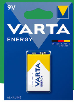 Pile 9V Transistor Alcaline  VARTA ENERGY