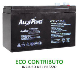 Batteria ricaricabile AGM al piombo  12V   7,2Ah    Alcapower