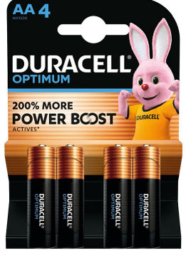 PILE STILO AA ALCALINE  DURACELL OPTIMUM MN1500