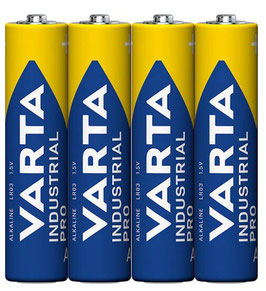 4 PILE AAA ALCALINE VARTA  INDUSTRIAL PRO