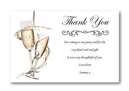 Birthday Thank you cards Can Be Made For ANY OCCASION. REF TH2