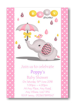 Personalised Baby shower Invitations ref BS22