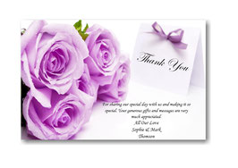 Personalised Wedding Day Thank You Cards W5