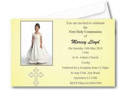 First Holy Communion Invitations REF C10