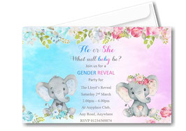Baby Reveal Invitations ref BR1