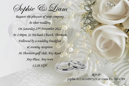 Wedding Day Invitation Ref WD4