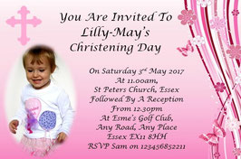 Christening Invite Pink Ref PBCPHOTO