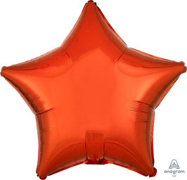 Folienballon Stern orange