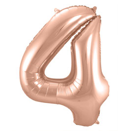Folienballon 4 rosé-gold