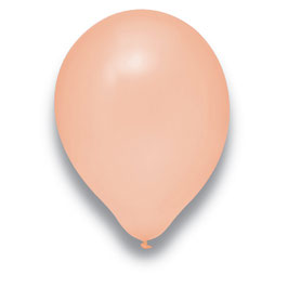 Rundballons, apricot perlmutt