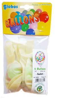 5 Konfetti-Ballons