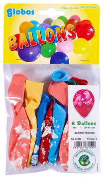 8 Ballons "Schmetterlinge"