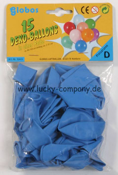 15 Ballons, hellblau