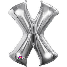 Folienballon X silber