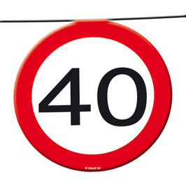 Wimpelkette "40"