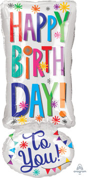 Folienballon Happy Birthday