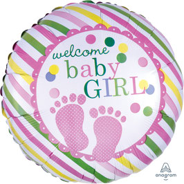 Folienballon Baby Girl