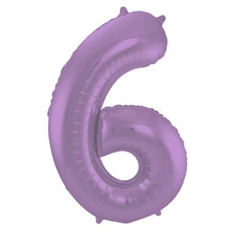 Folienballon 6 lila-matt