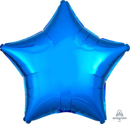 Folienballon Stern blau