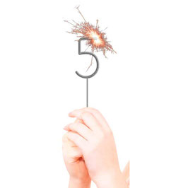 Wunderkerze Zahl "5"