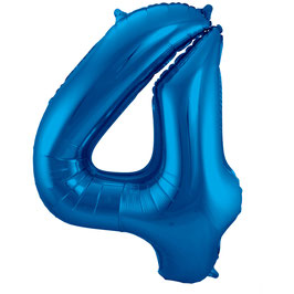 Folienballon 4 blau
