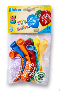 8 Ballons "Seventies"