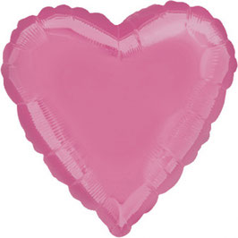 Folienballon Herz pink bubble gum