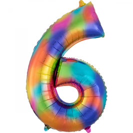 Folienballon 6 rainbow