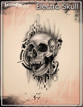 Stencil "Electro Skull"