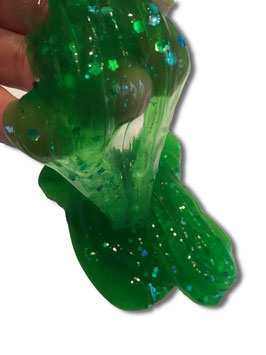 Anti-Stress-Slime Hologramm Glitzer Grün - Duft nach Wahl!
