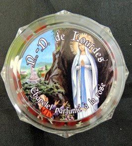 Chapelet bois de rose Notre Dame de Lourdes