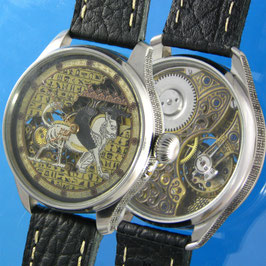 Griffin Skeleton custom vintage wristwatch