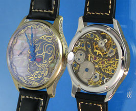 Scull New custom mechanical wristwatch with MOP dial
