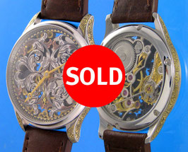 Leafs New Custom Skeleton Mechanical Wristwatch cal.6498